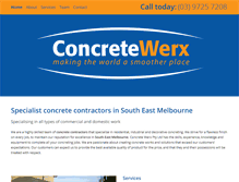 Tablet Screenshot of concretewerx.com.au